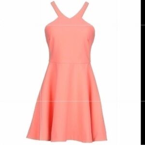 Elizabeth & James salmon short cocktail dress